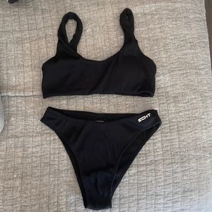 Brand new black ECHT swim suit bathing suit S M